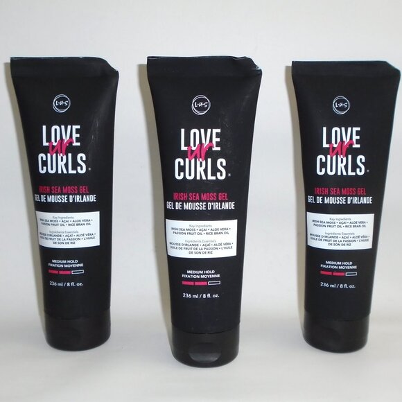 LUS Love Ur Curls Irish Sea Moss Gel 8oz New Sealed 3 Pack - Picture 1 of 1